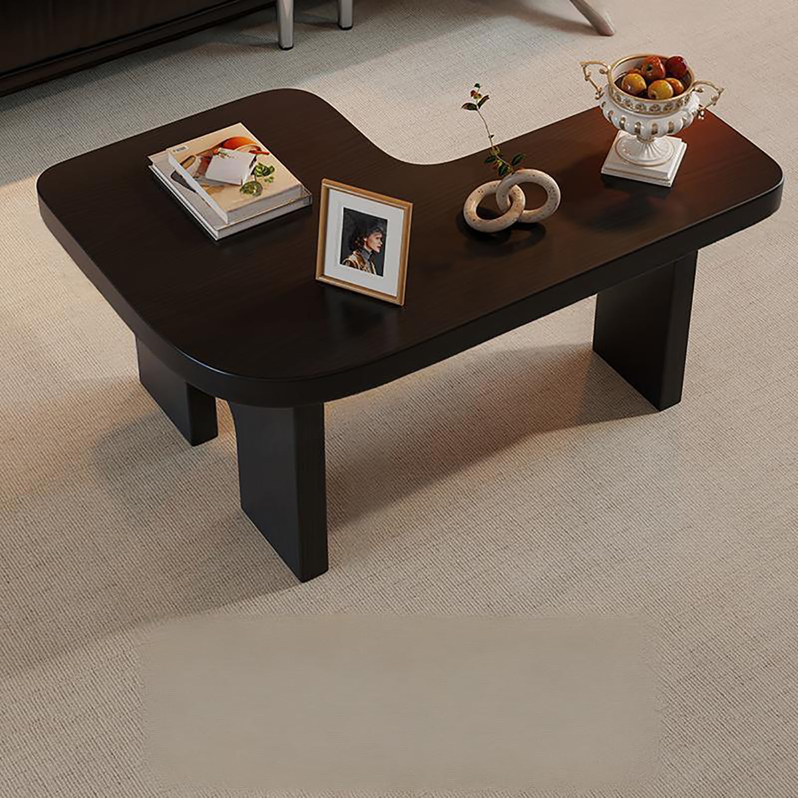 Table gigogne en bois massif en L pour partager des moments conviviaux au salon ou au bureau