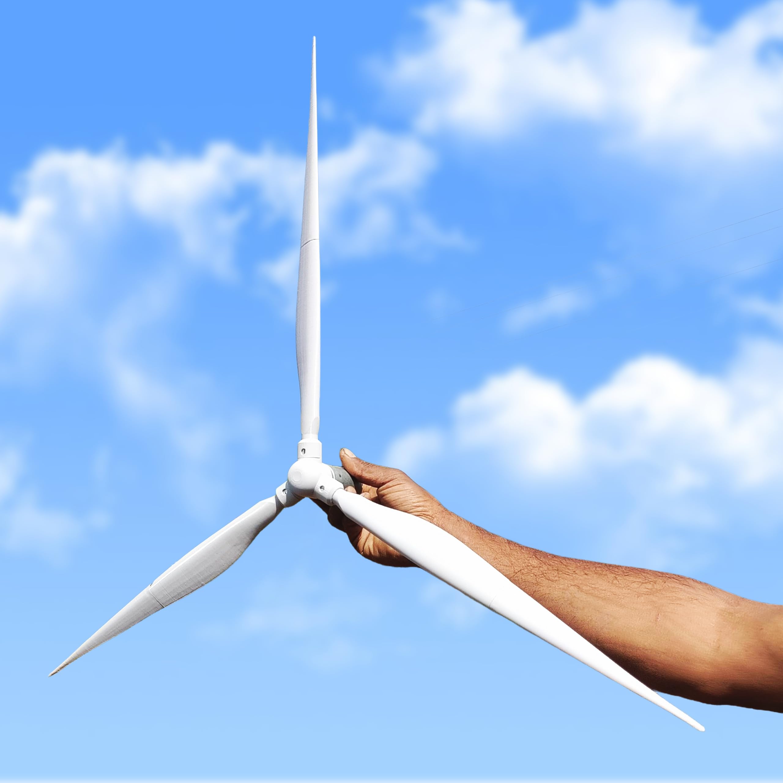 DIY Wind Turbine Propeller Kit – 3D Printed Blades with Hub, Complete Hardware Set & Motor Holder (Motor Not Included)-image-27