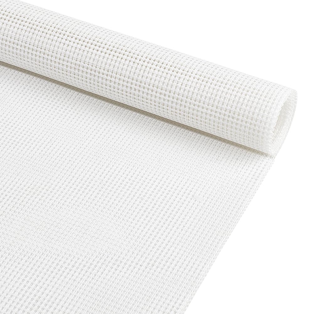 BENECREAT 10 Count Cross Stitch Cloth, 11.8x39 Inch White Essential Basic Aida Cloth for Embroidery Floss and Yarn Knitting, Embroidery Fabric