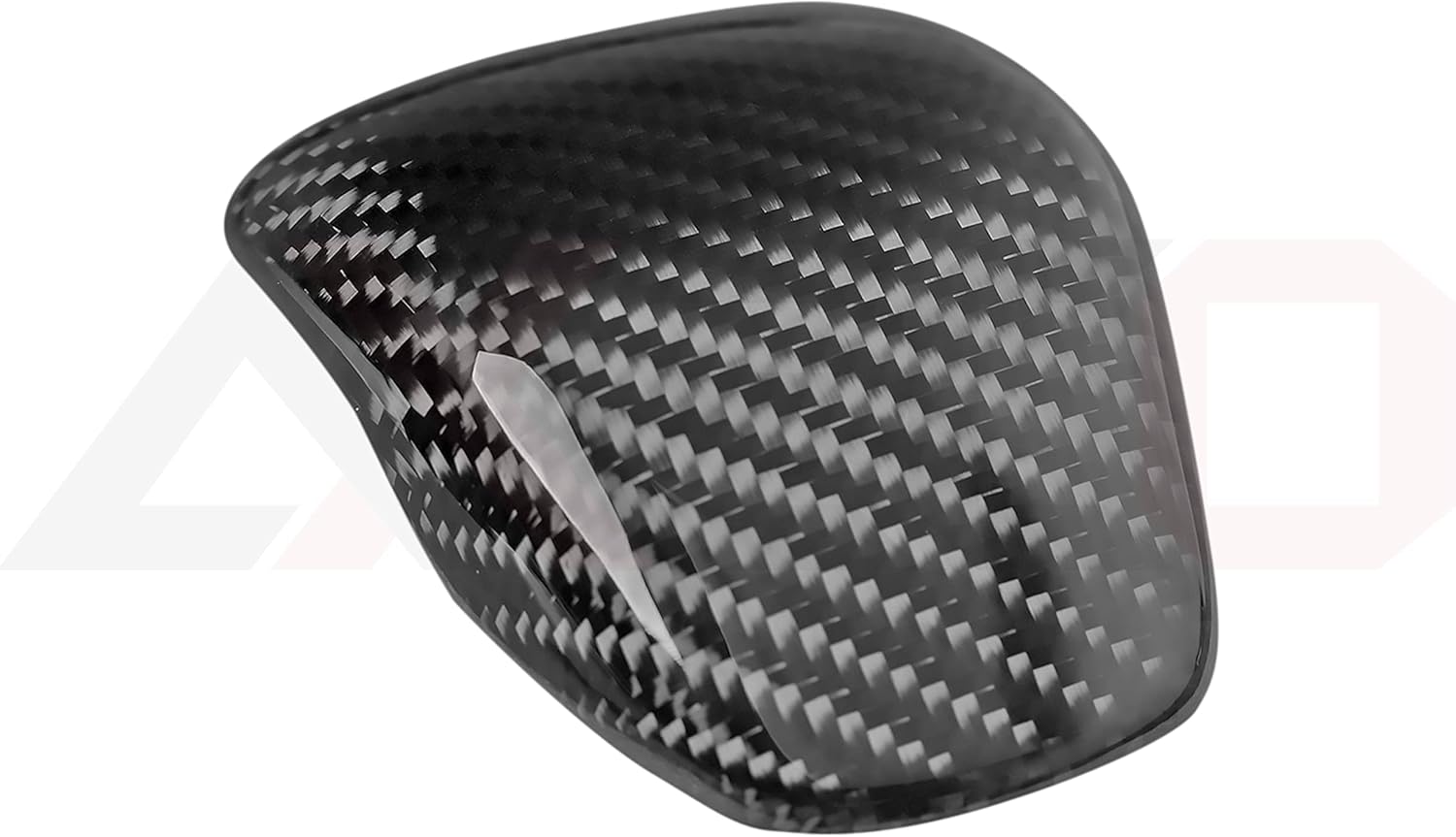 Directly Replacement Carbon Fiber Shifter Knob Cover for Kia Stinger 2018 up,Not Stick on (3K Black Carbon Fiber)