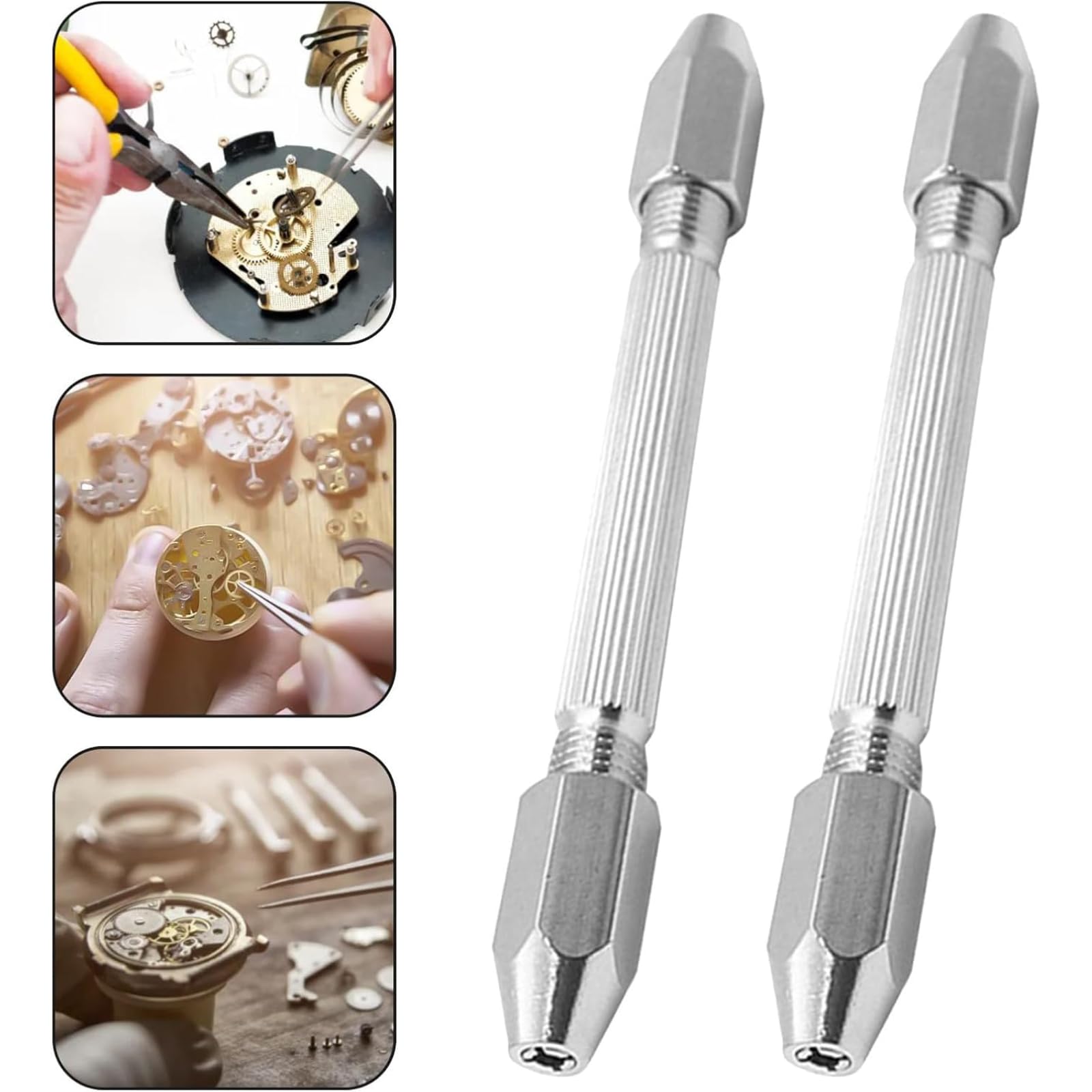 Mini Trapani a Mano 0,5-3,2 mm Trapano Modellismo con 10 Punte Micro Twist Drill Bits per Bricolage
