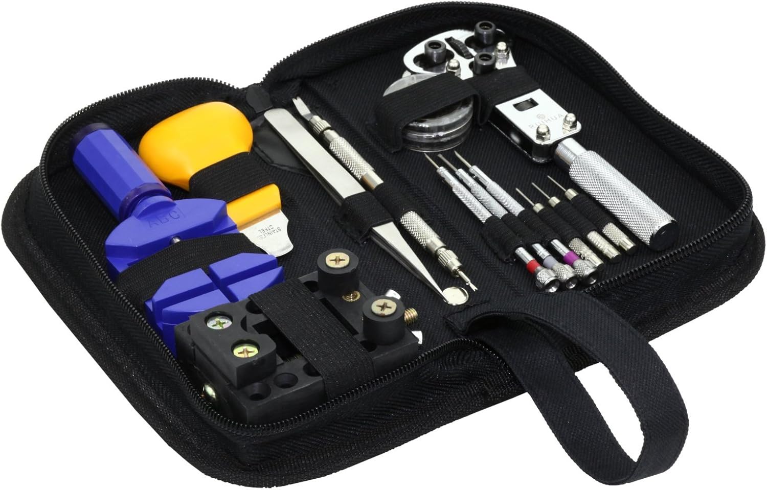 FASOTY 13 Piece Watch Link Repair Remover Holder Tool Kit Set