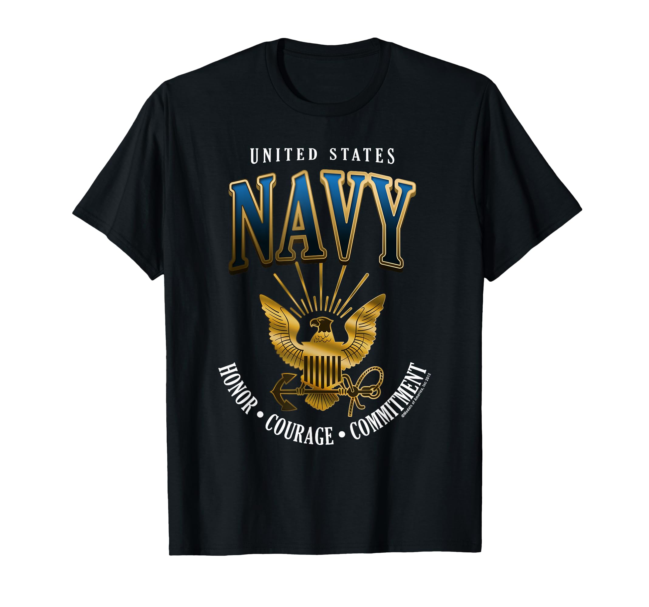 UNITED STATES NAVY HONOR-COURAGE-COMMITMENT T-Shirt
