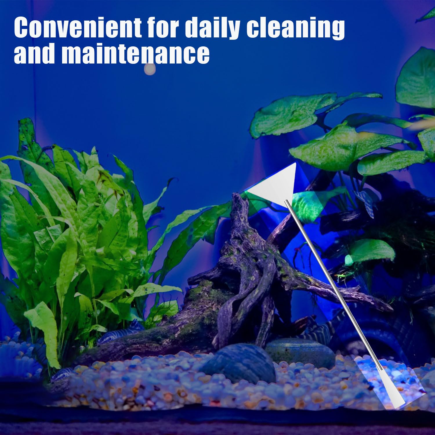 RYAN Accesorios Acuario 4 en 1 de Acero Inoxidable para Acuario Aquarium Aquascaping Kit Pinzas Tijera espátula Juego de Herramientas para Peces y Plantas Acuáticas