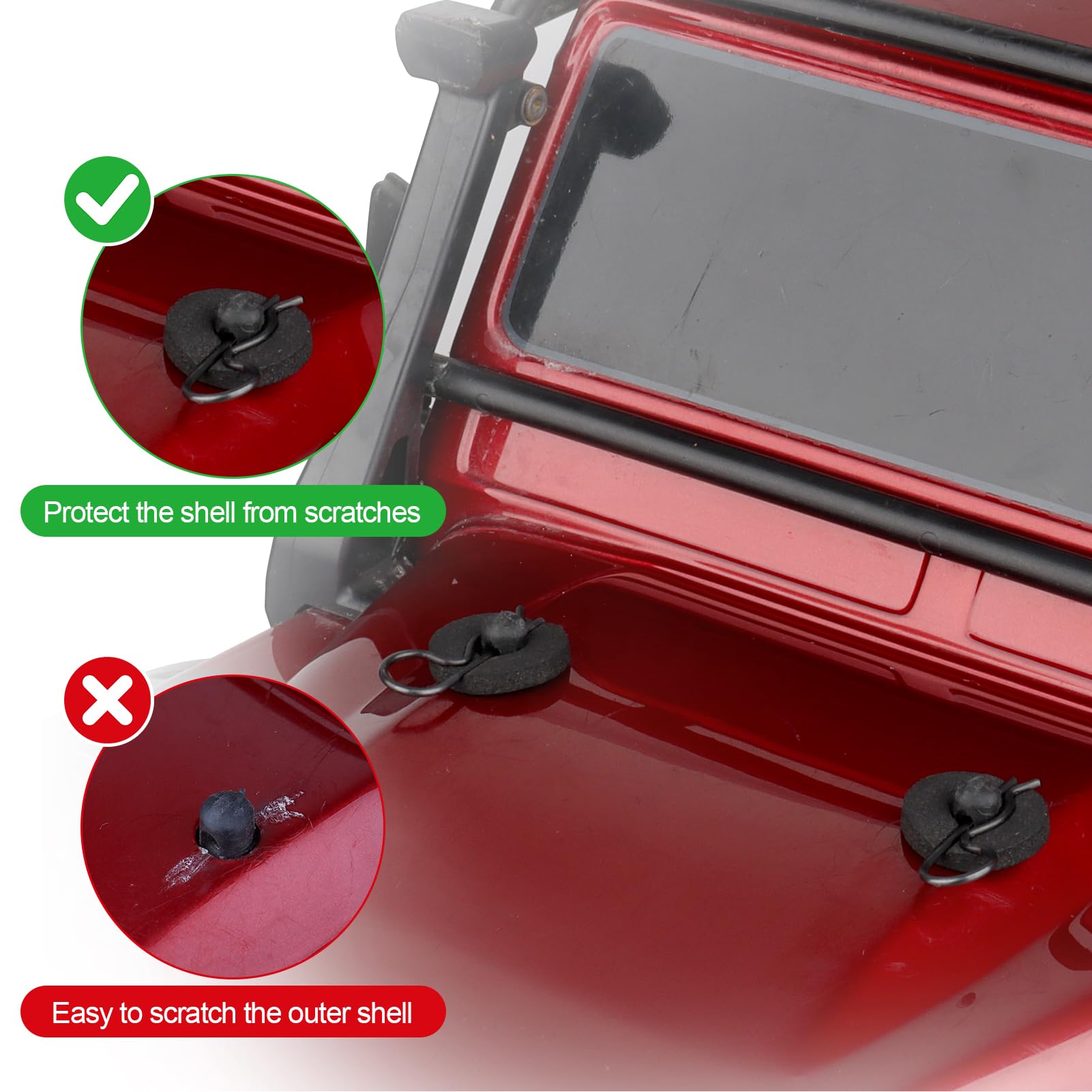 NUZAMAS 16 Clip Per Carrozzeria Auto RC, 8 Perni A R E 8 Clip Di Linea, Antiperdita, Universali Per Scale 1/10, 1/12, 1/7, 1/8