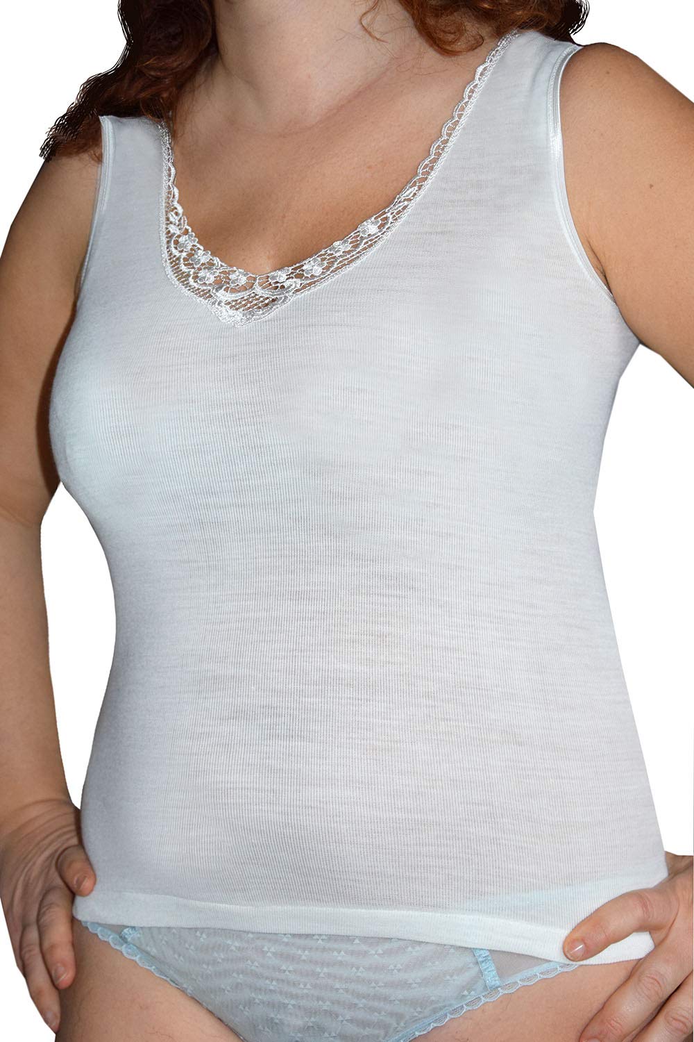 Chaleco Camiseta de Tirantes Finos Ligeramente Entallada para Mujer Pack de 2