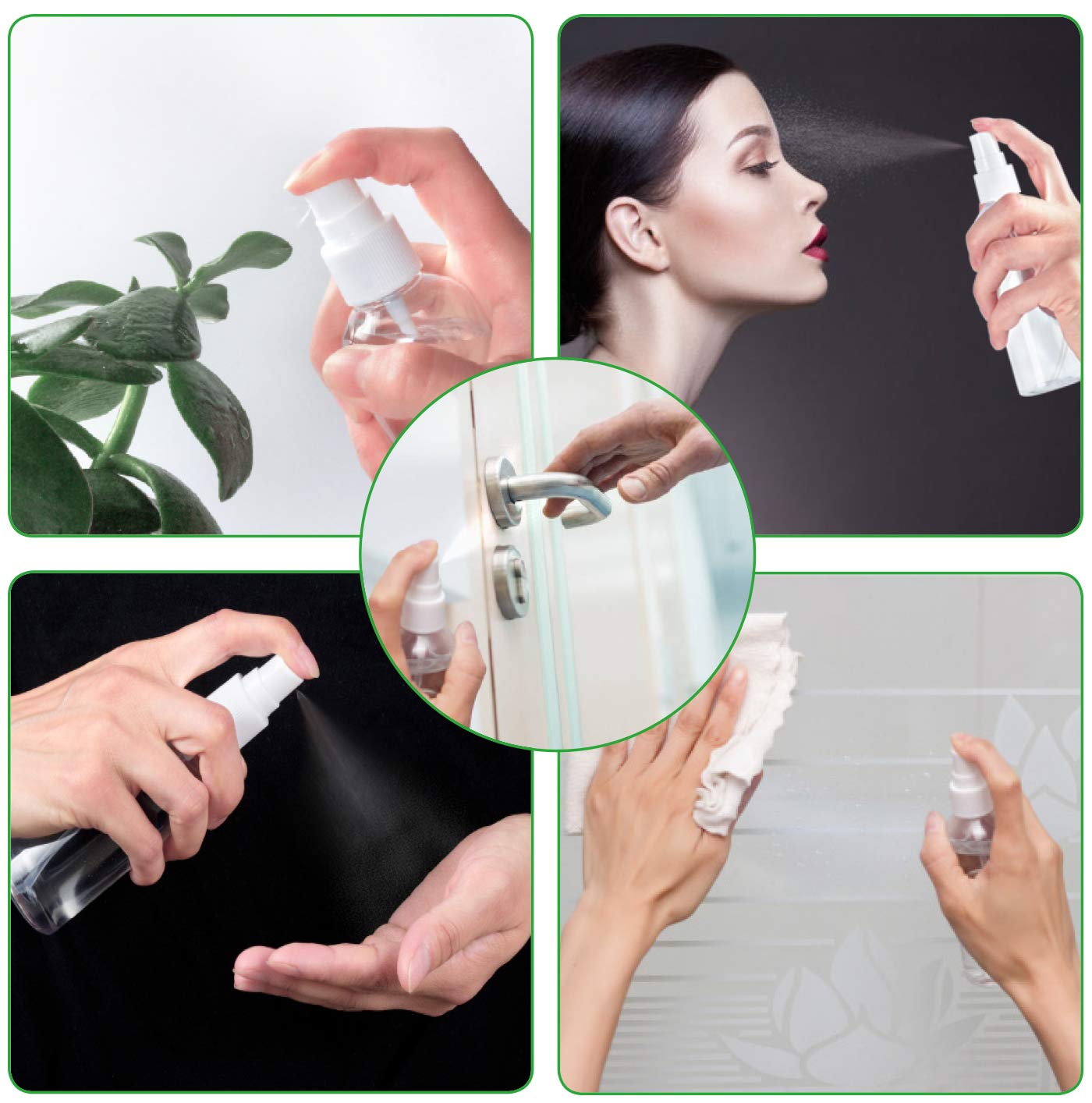 Lot De 3 Vaporisateurs 100ml MAEXUS - Flacons Pulvérisateurs Réutilisables Avec Entonnoir