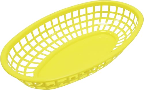 Miniatura 2 de Juego de 24 cestas ovaladas azules para comida rápidadelicatessen, 9.25 x 5.67 pulgadas, azul (24)