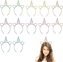 Children's Unicorn Headband, Plastic Unicorn Headbands, 12 Pieces Unicorn Headbands, Plastic Unicorn Headbands, Unicorn Headbands, Colourful Unicorn Headband, Unicorn Headband