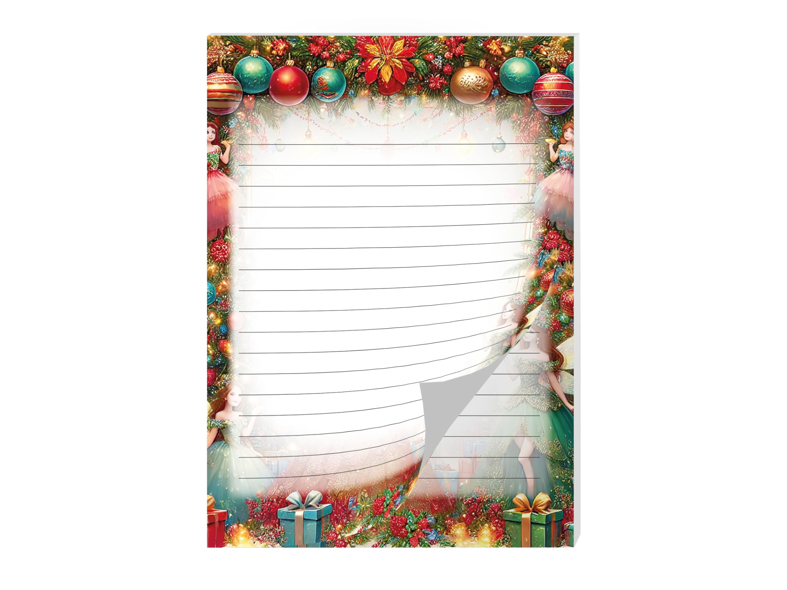 Blocs-notes colorés A5 25 feuilles lot de 2 - Cadeau Noël enfants école