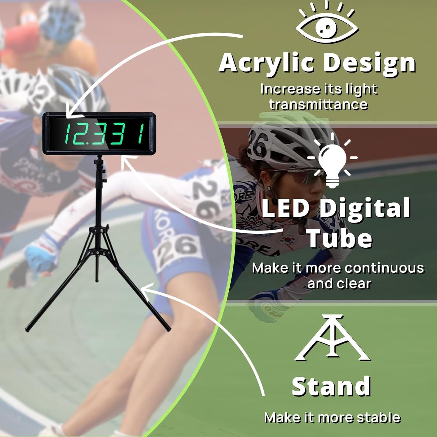 YZ Drahtloser Laser-Timer mit Stativ