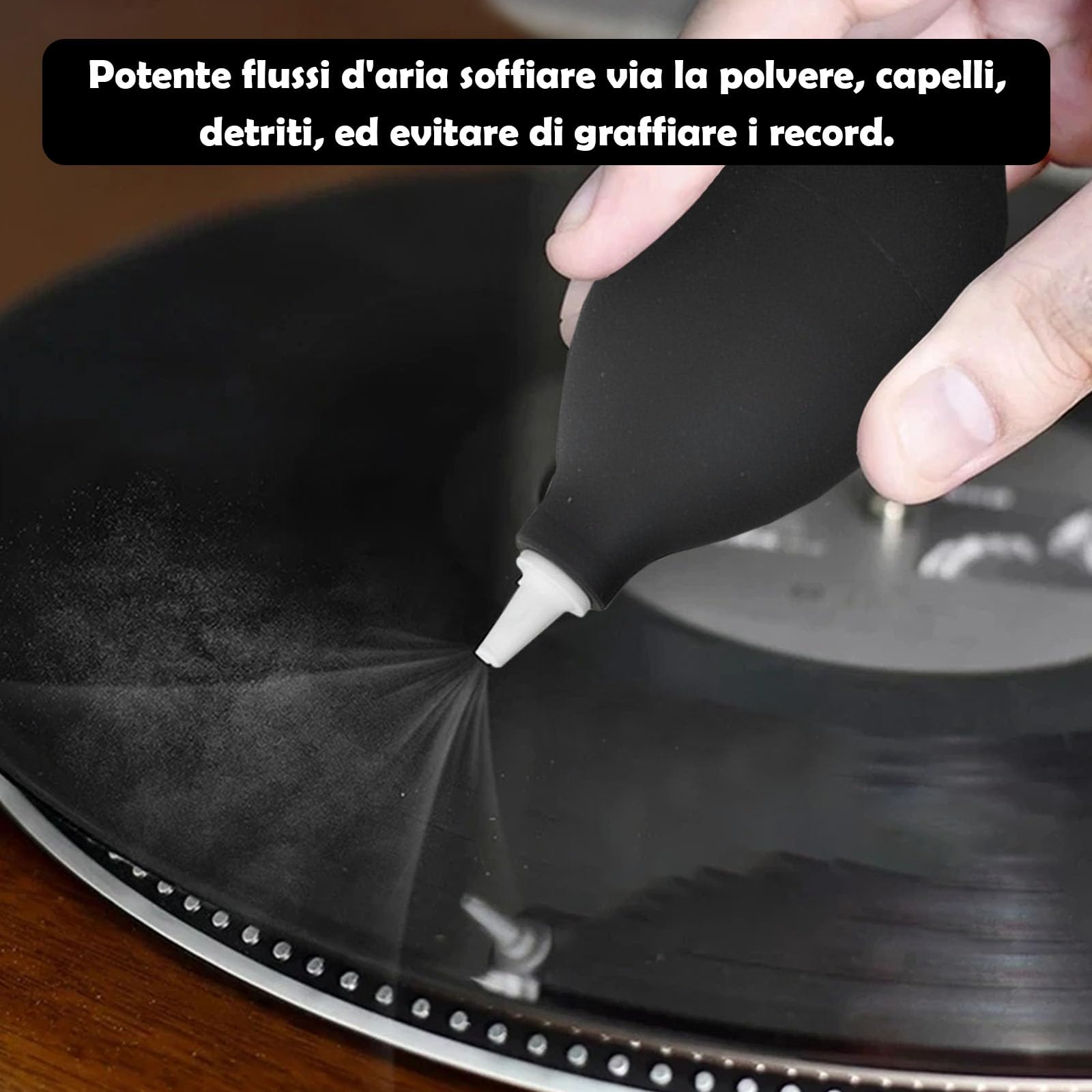 Kit di pulizia per dischi in vinile, detergente completo 8 in 1, 100 ml, spazzola per dischi in velluto, spazzola con manico dritto, spazzola a testa rotonda, vassoio in silicone, panno