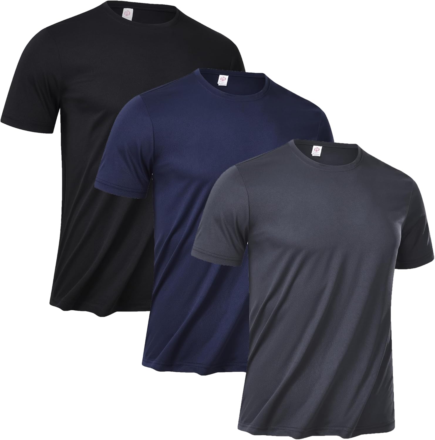 Men's Short Sleeve UPF 50+ T-Shirt Quick Dry Workout Athletic Running Top Tee Performance Shirts