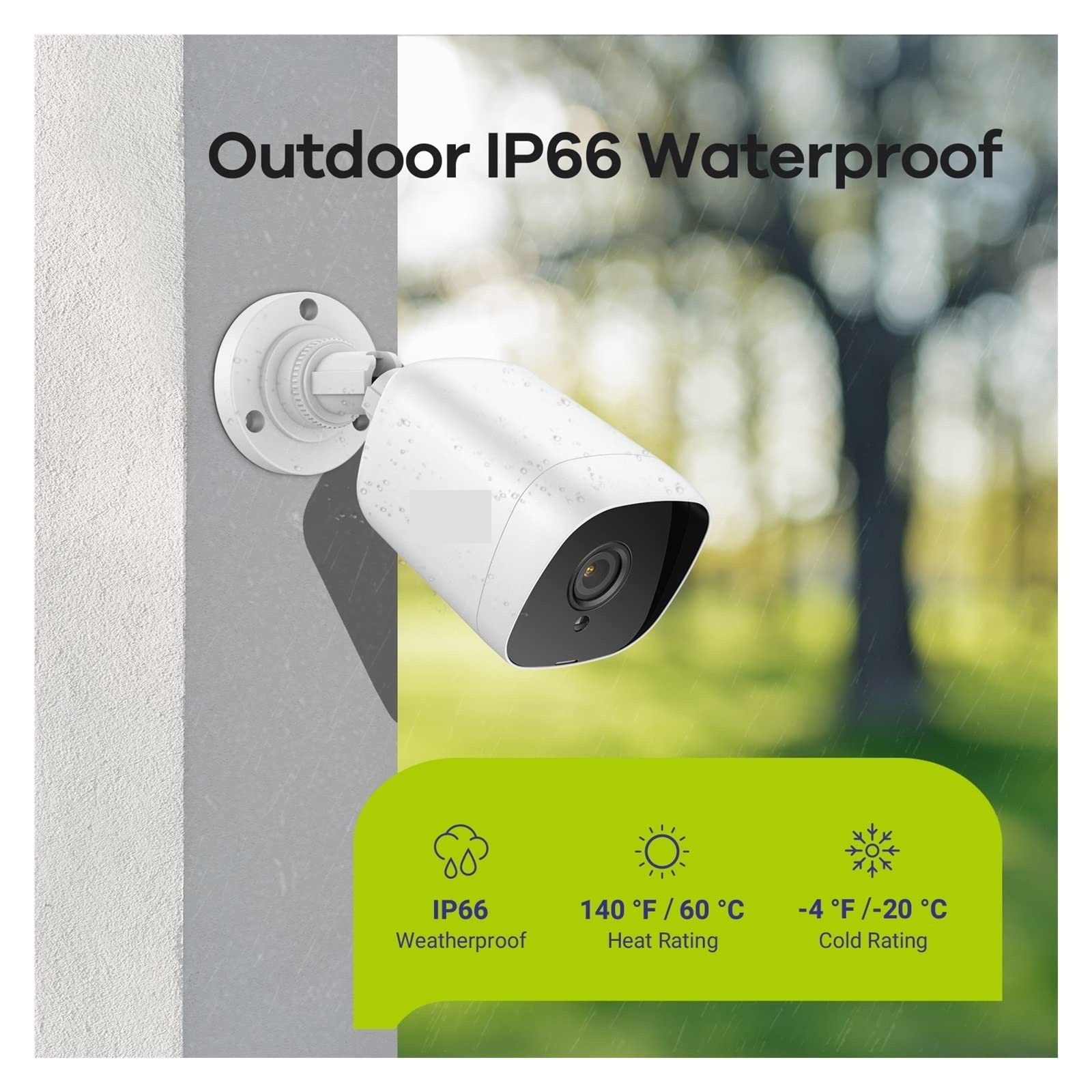 4CH 1080P Lite Videosicherheitssystem Mit 1080N DVR Recorder Wetterfeste Außenkameras Überwachungskameras(None,4PCS Cameras)
