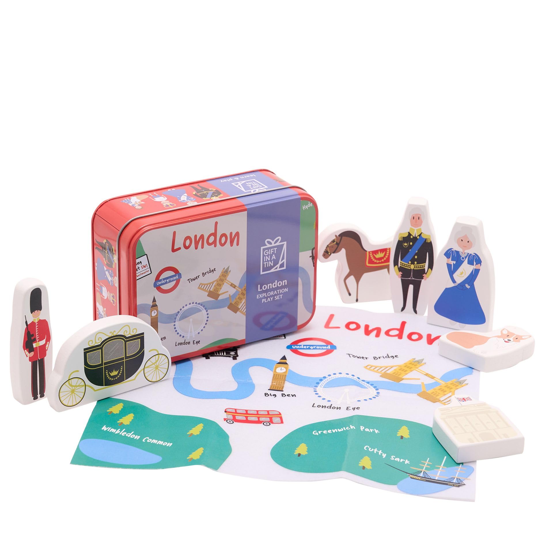 Apples to Pears London Royal Family Playset Gift in a Tin