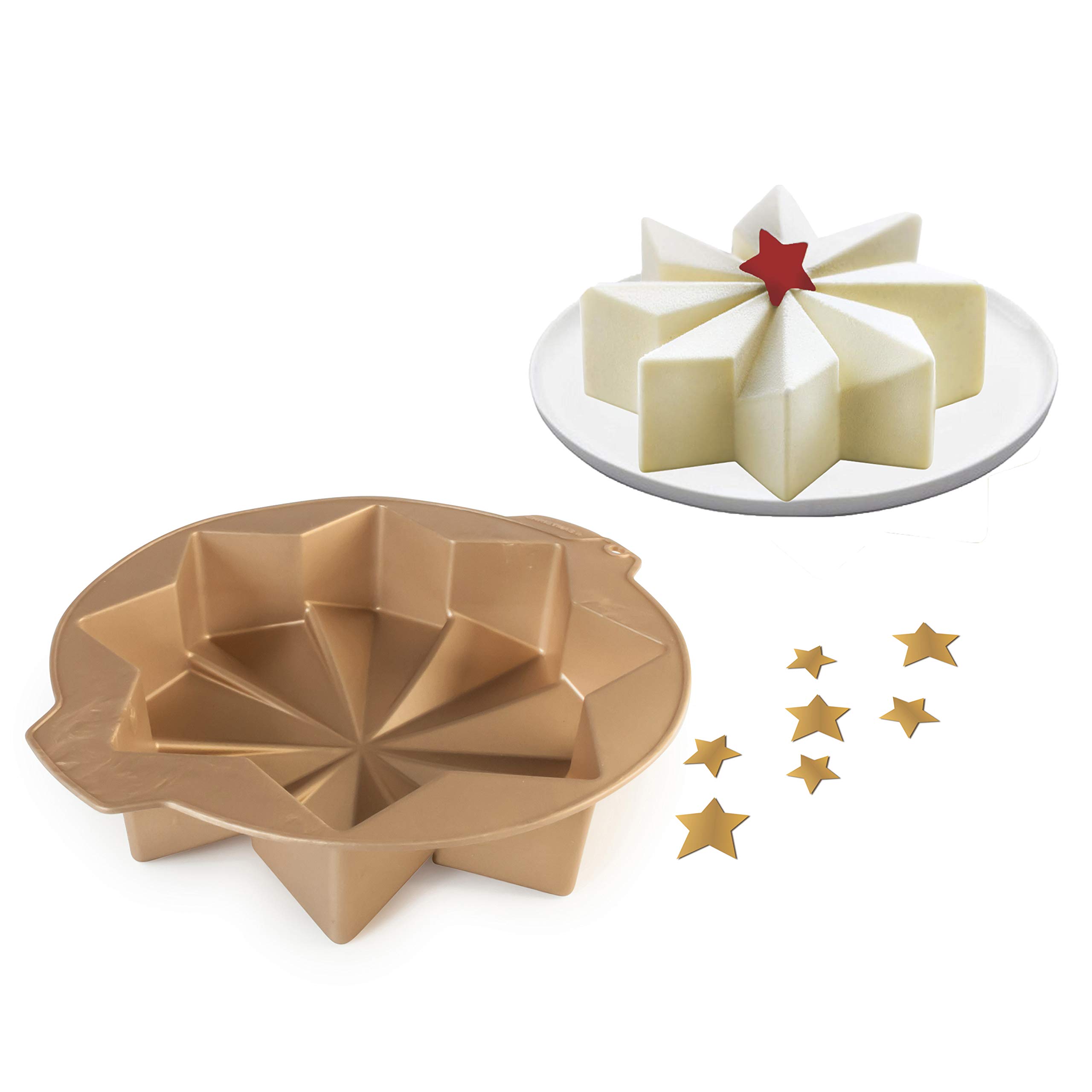 Étoile origami - Moule à gâteau de Noël - Cécoa