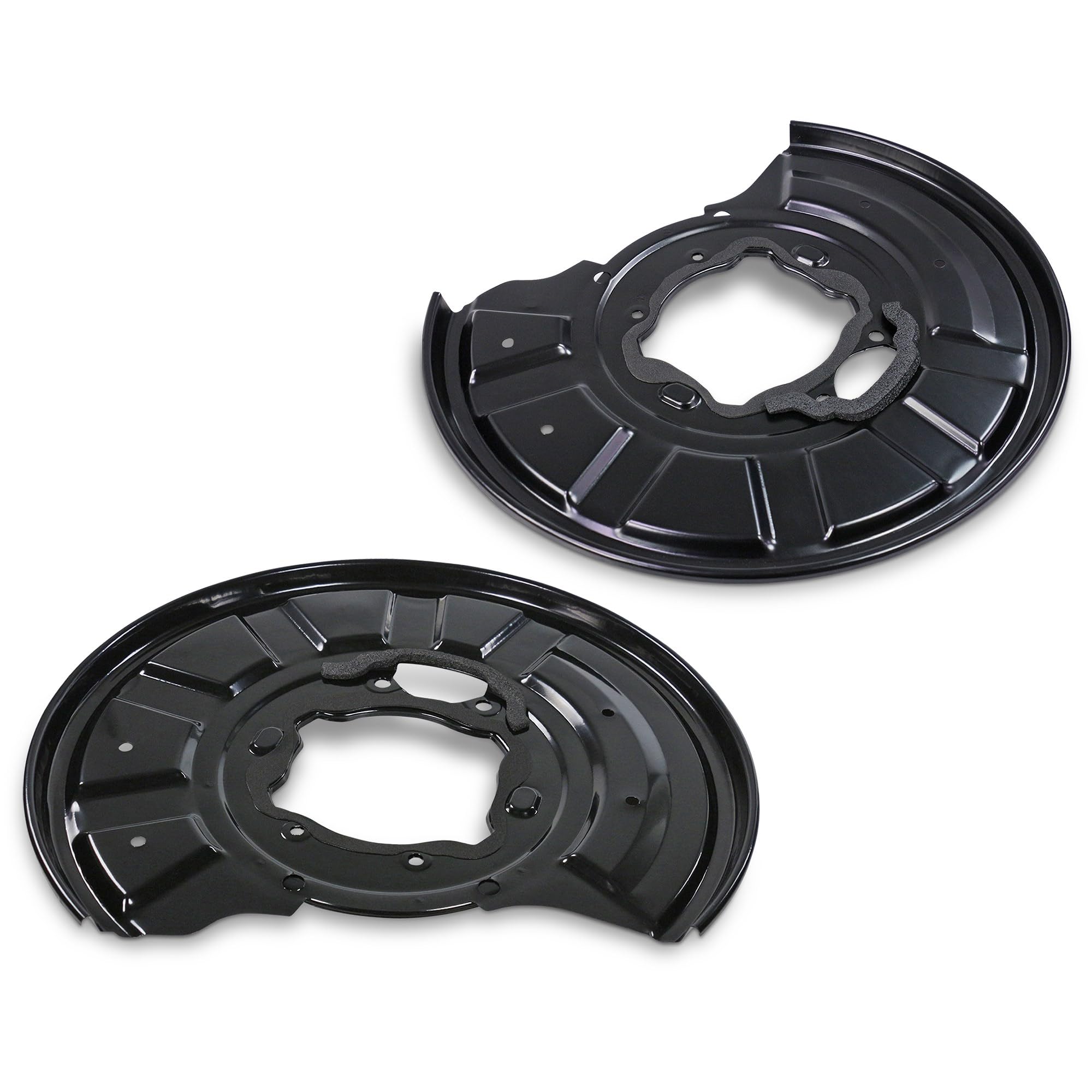 ATEC Germany 1x Deckblech für Bremsscheibe hinten links, 1x Deckblech für Bremsscheibe hinten rechts Hinterachse rechts, Kompatibel mit: MERCEDES-BENZ C-CLASS Coupe, CLS, CLS Shooting Brake, E-CLASS