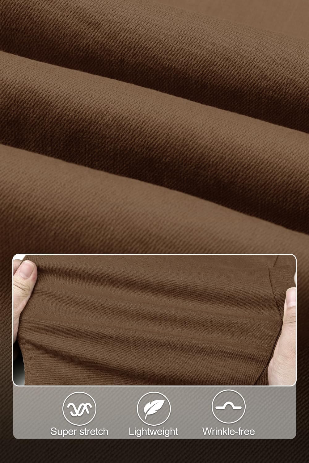 Mens Jeans Skinny Stretch Premium High Rise Colored Jeans Expandable Waist - Image 5