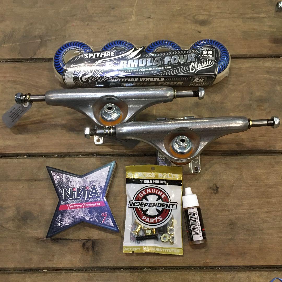 Amazon.co.jp: 14 こだわりスケートボード足回りフルセットトラック  