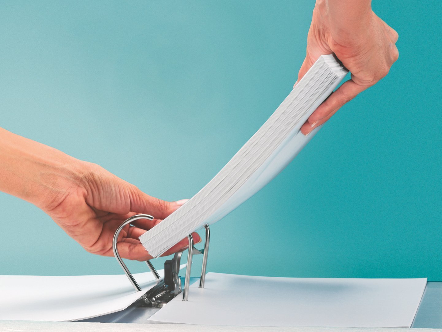 Leitz Qualitäts-Ordner, Wolkenmarmor-Papier, A4 (Sortiert, 8er Pack | Breit)