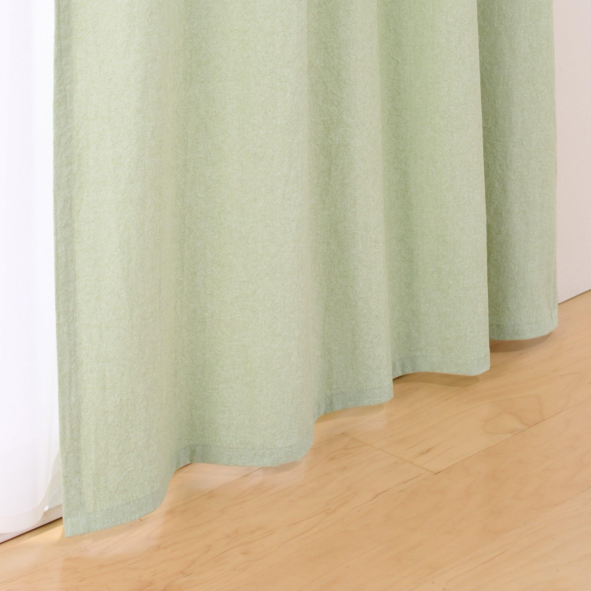 Amazon｜無印良品 綿洗いざらし平織ノンプリーツカーテン 幅100×丈