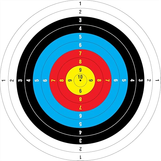 Archery Target 4x4 Feet Practice Aim Target with 4 Side Ring for Hanging, Plastic Material for Indoor and Outdoor Shooting