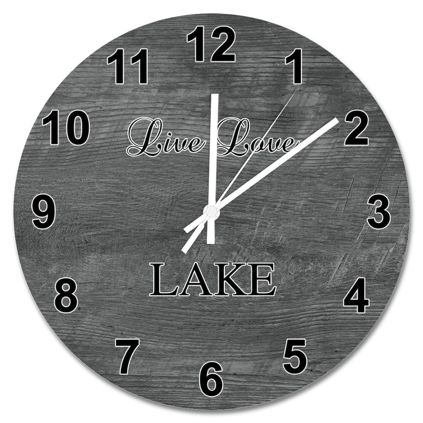 Horloge murale ronde 38 cm effet vieilli pour salon et cuisine calme