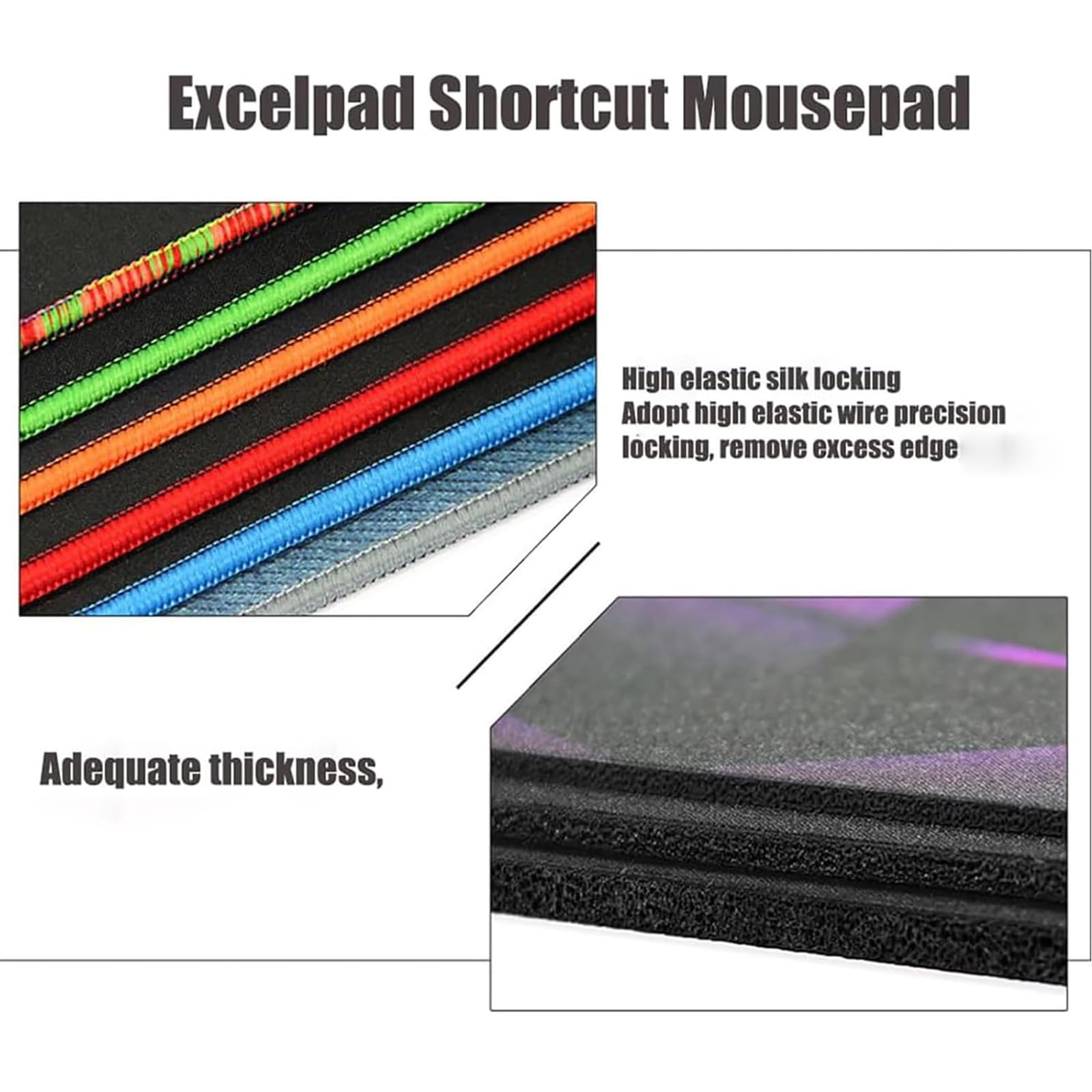 Excel Cheat Sheet Desk Pad | Shortcuts Ousepad For Excel | PC Office - View #2