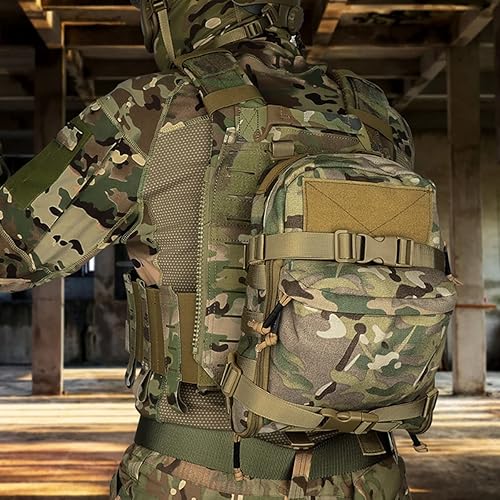 Miniatura 7 de AZB Tactical MOLLE - Mochila de hidratación ligera 1000D portador de agua para hidratación de 3 litros, accesorio de chaleco Molle