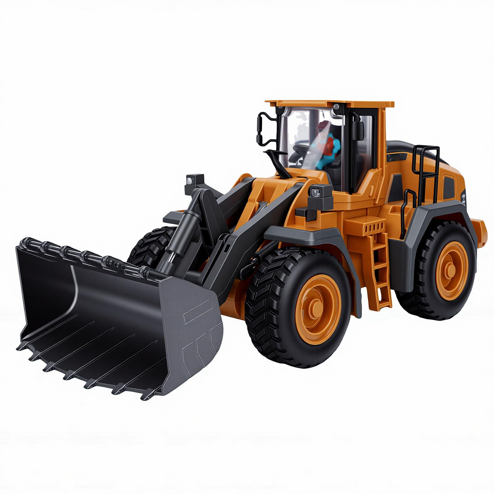 Alomejor Véhicule de Construction RC, Bouteur Télécommandé 2.4GHz avec