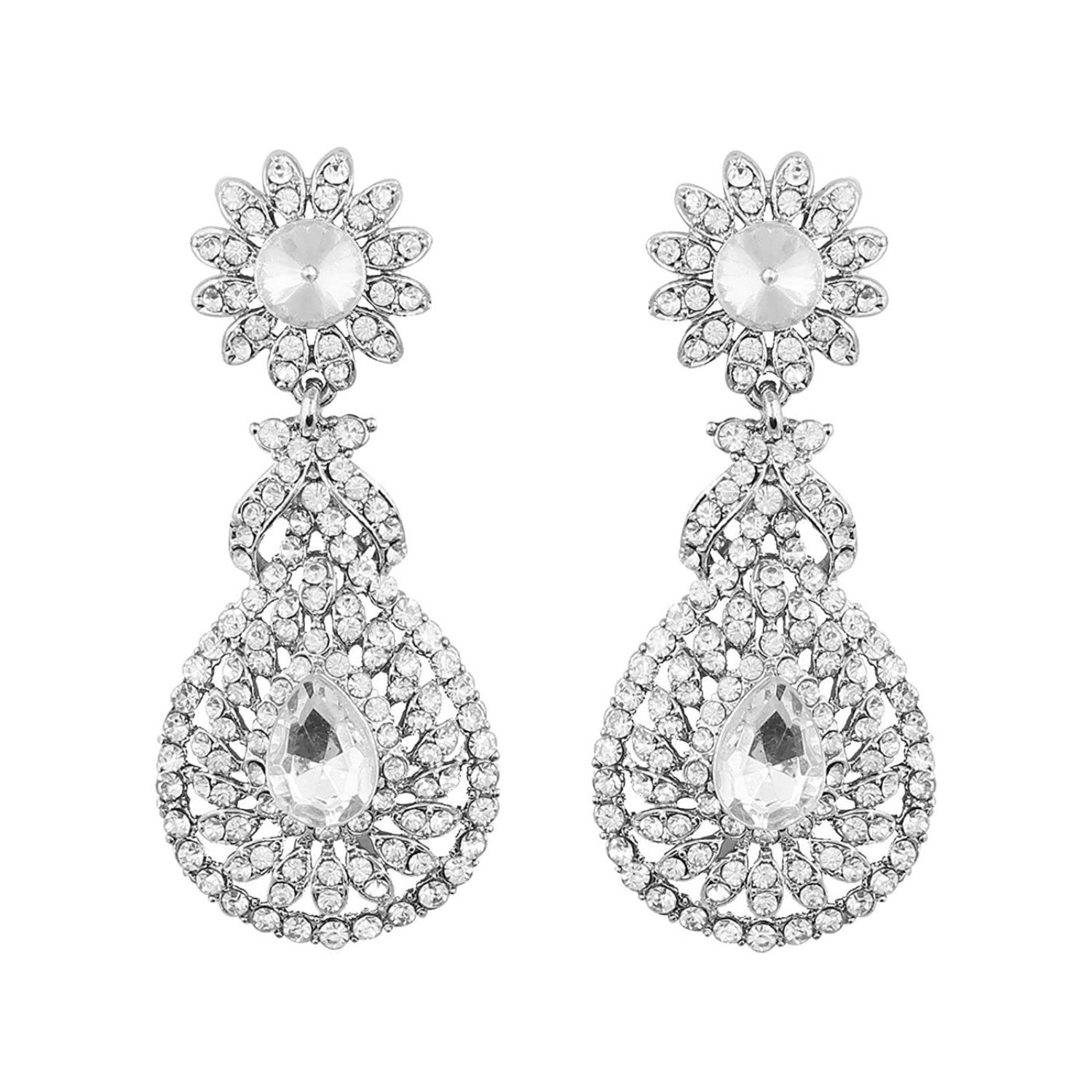 See full amazon price history chart for Amazon Brand - Anarva 18k Rhodium Plated American Diamond Sparkling Dangle Earrings for Women (E2100ZW) Amazon Brand - Anarva 18k Rhodium Plated American Diamond Sparkling Dangle Earrings for Women (E2100ZW) (B0BD5CNXGC) Amazon Price History, Amazon Price Tracker