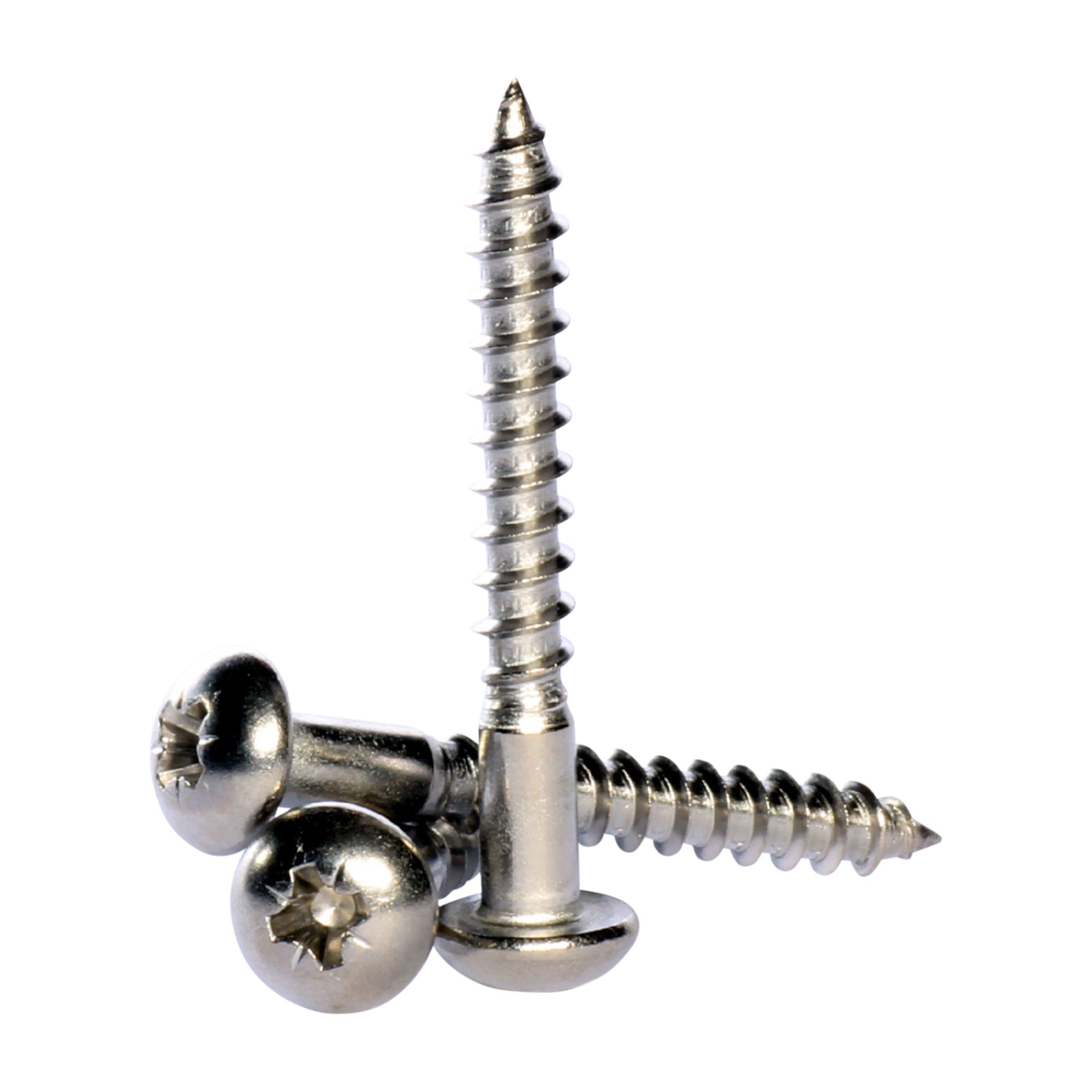 2.9mm X 13mm / No.4 X 1/2" A2 Stainless Steel Pozi Pan Head Self