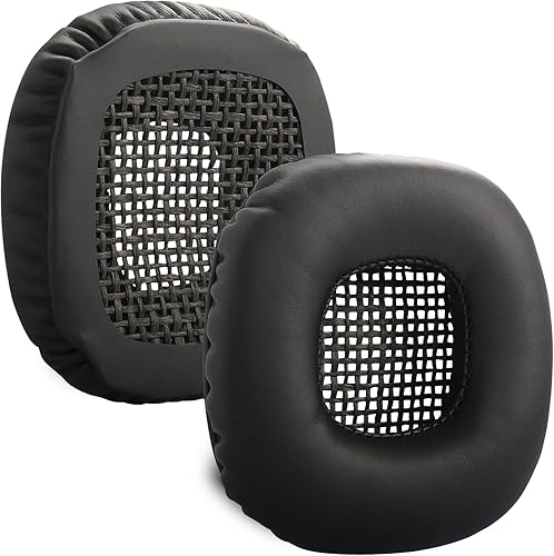 Major I - Almohadillas de repuesto compatibles con auriculares Bluetooth Marshall Major I/Major II, orejeras de piel de proteína y espuma