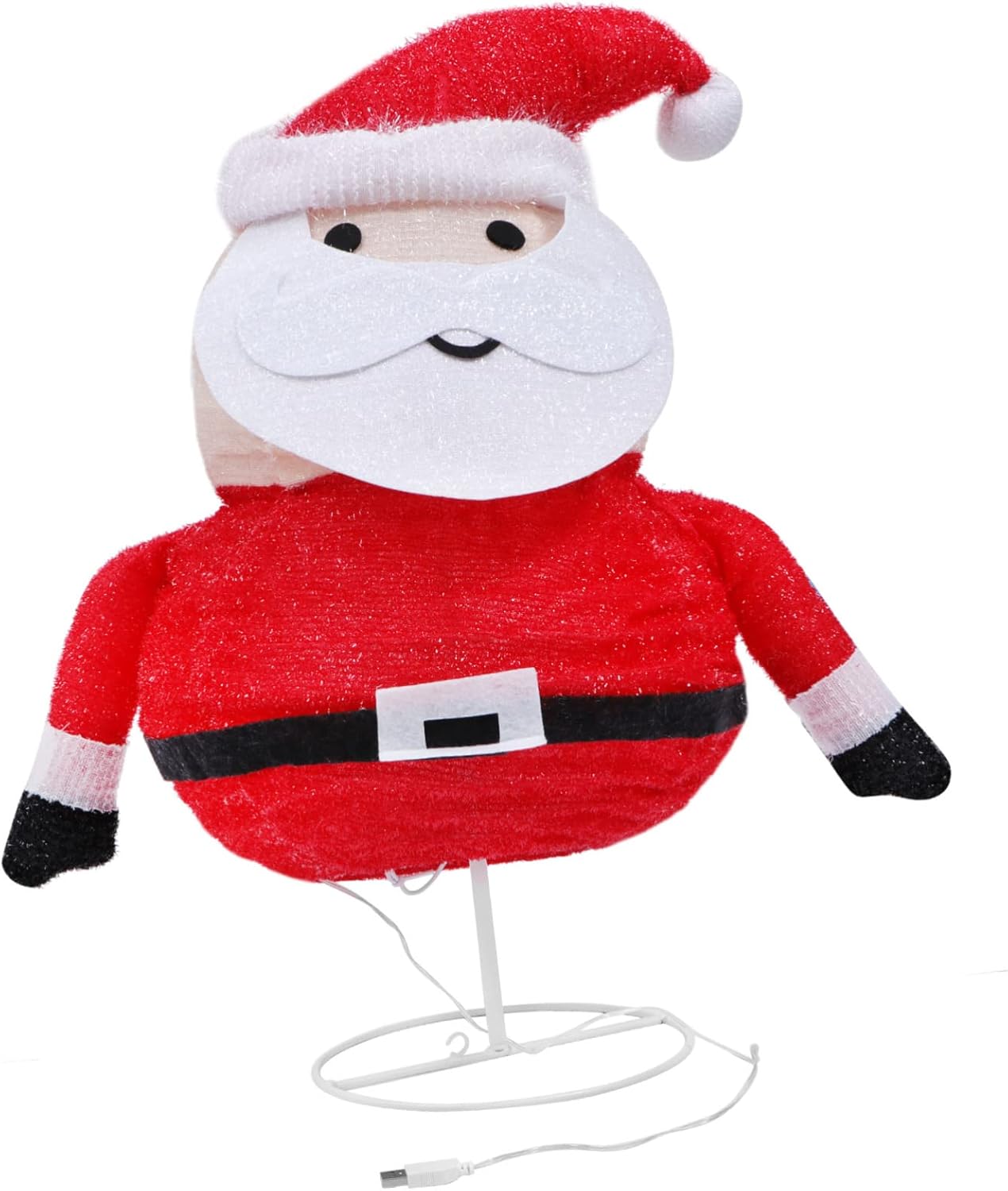 1pc Santa Claus Led Decorative Light Christmas Atmosphere Lamp for Home and Tree Decoration Adorable Holiday Desktop Ornament Style