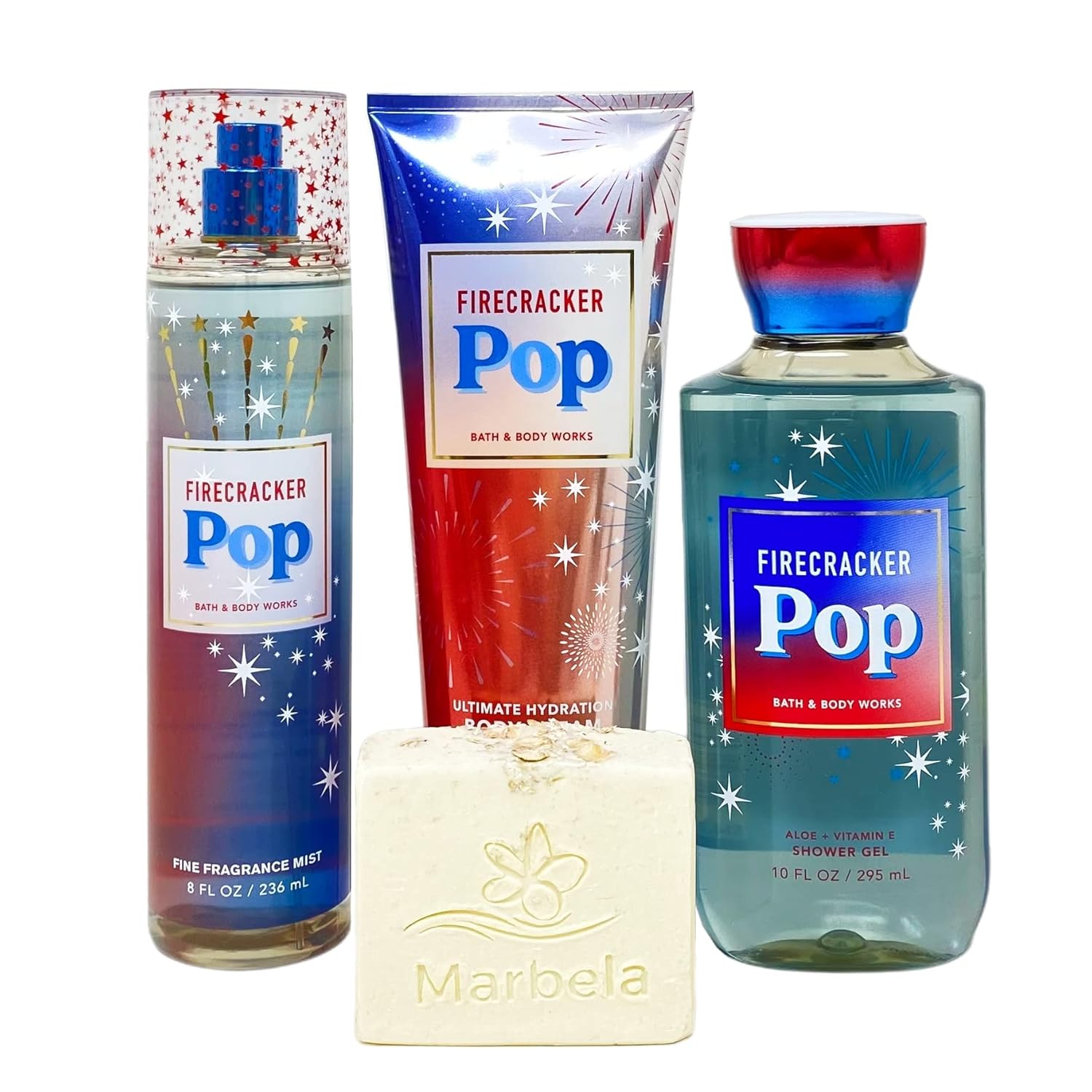 Bath & Body Works Firecracker Pop 3 Piece Bundle