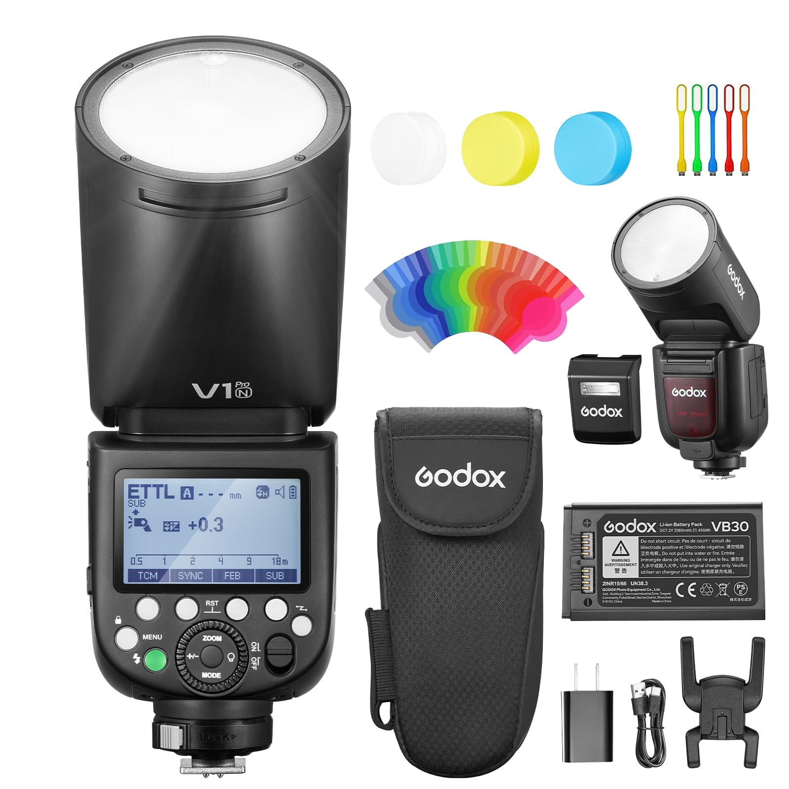 Amazon | 【Godox正規代理店/技適マーク】GODOX V1Pro-N クリップオン 