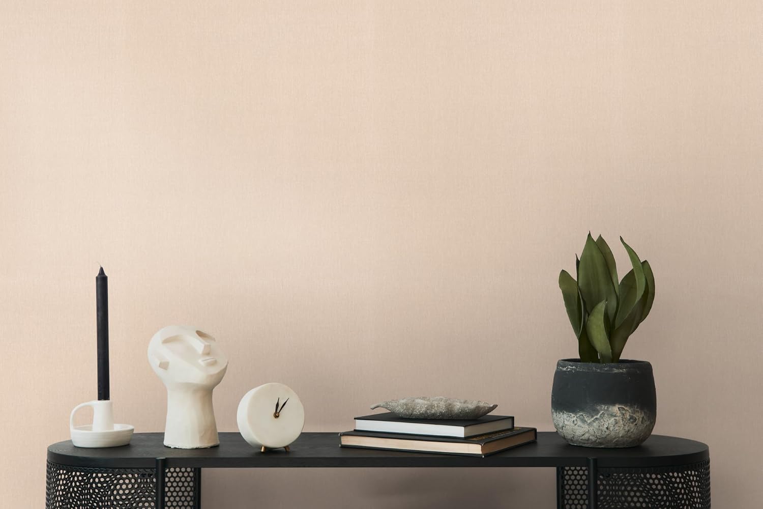 A.S. Création Non-Woven Wallpaper with Textilartiger Surface Elegance Wallpaper 10.05 x 0.53 m Beige 211767 2117 x 1/2 Made in Germany