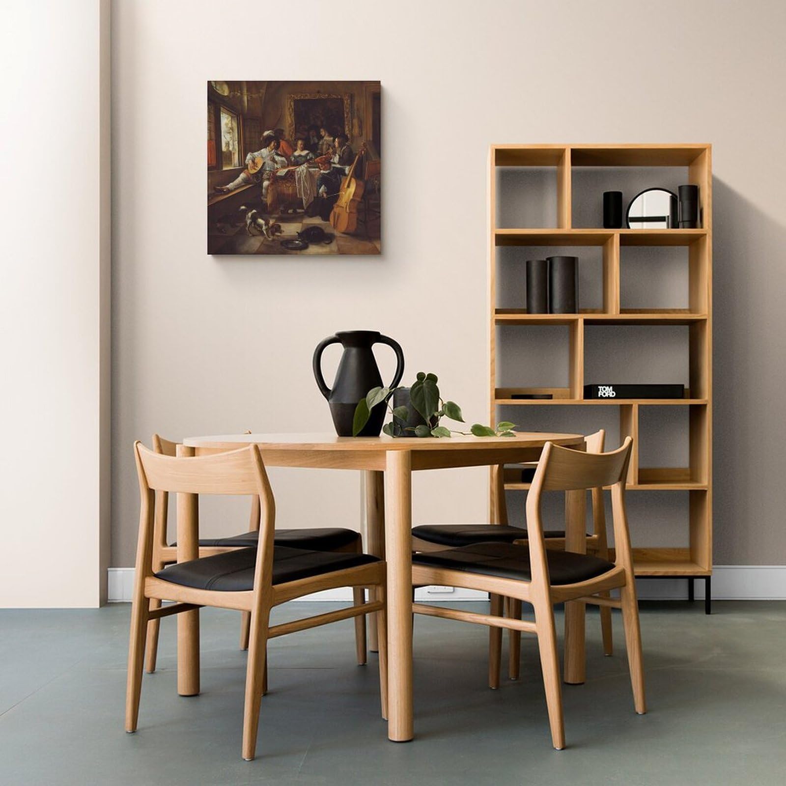 Jan Steen Künstlerwerke, Konzert-Poster, zeitgenössisches Leinwand-Kunstwerk für Wanddekoration, Wohnzimmer, Schlafzimmer, Büro, Dekoration, 50,8 x 50,8 cm