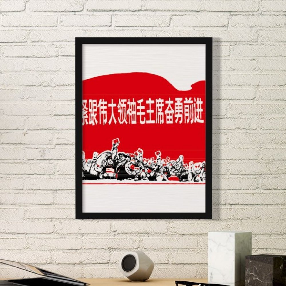 Cadre de peinture de soldat au tambour rouge en bois noir, une idée cadeau originale pour passionnés