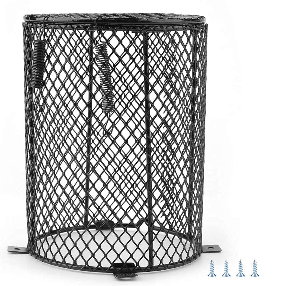 Osłona lampy dla gadów, abażur dla gadów, odporny na oparzenia, ceramiczny uchwyt lampy grzewczej dla pająków, skorpionów, jaszczurek (cylinder)