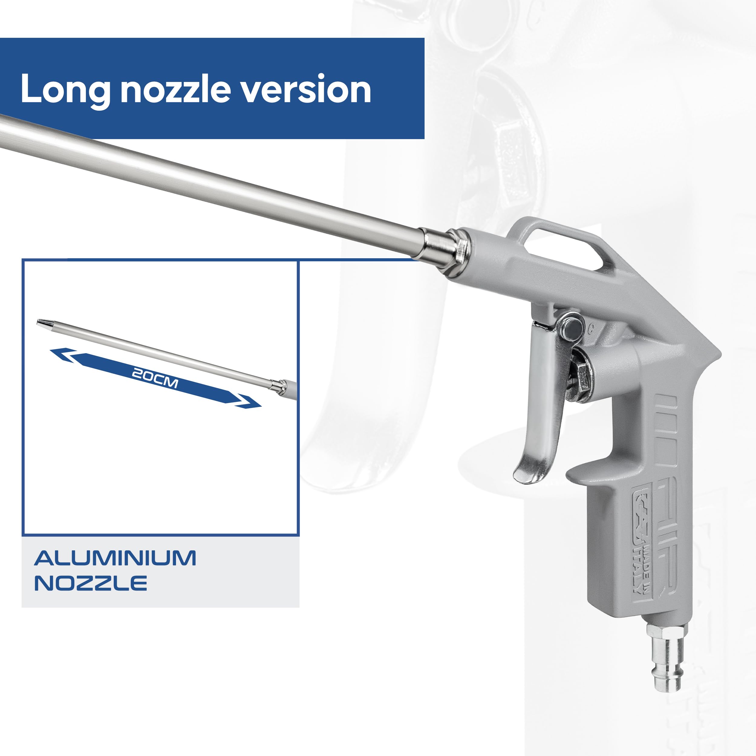 Pistola Aria Compressa Professionale | Made In Italy, Ugello Vortice - Per Pulizia Tappeti E Auto - Foto 2