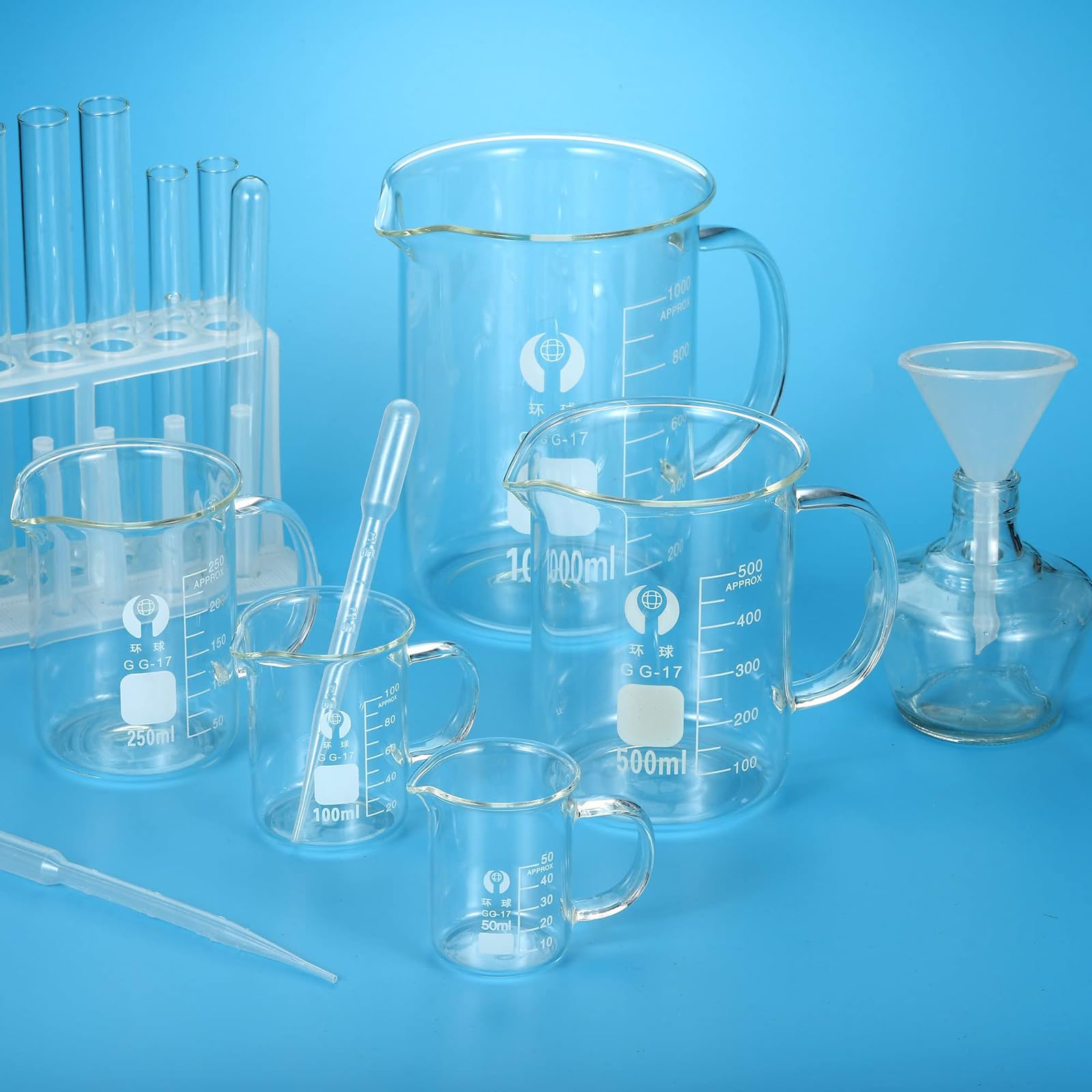 Vaso De Precipitados (600-2000 Ml), con Asa, Resistente A Altas Temperaturas/Reutilizable, Escalas Precisas/fácil De Medir, Pico Cónico, para Experimentos De Enseñanza,2000ml