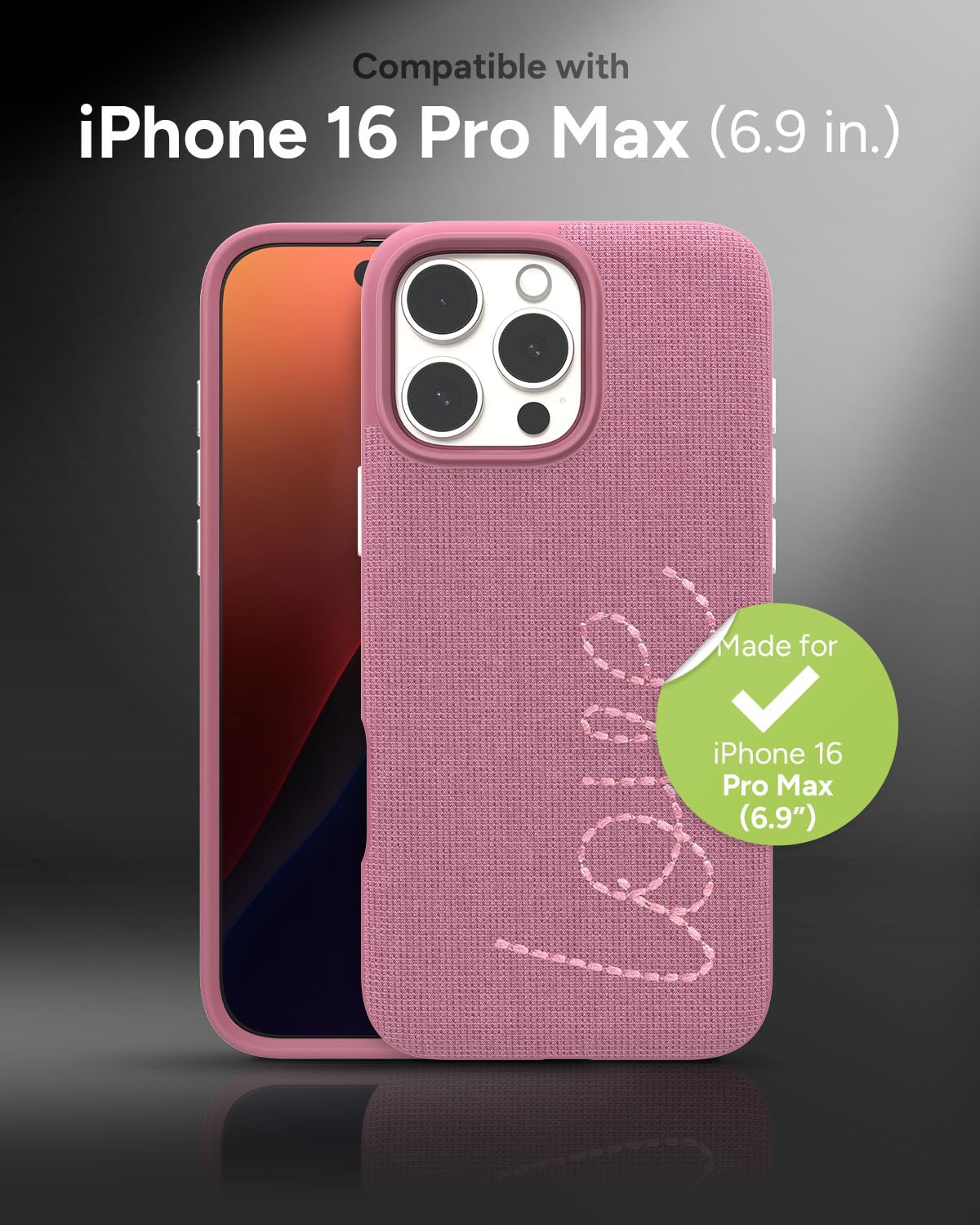 Amazon.com: ZAGG London Snap Case for iPhone 16 Pro Max - Love