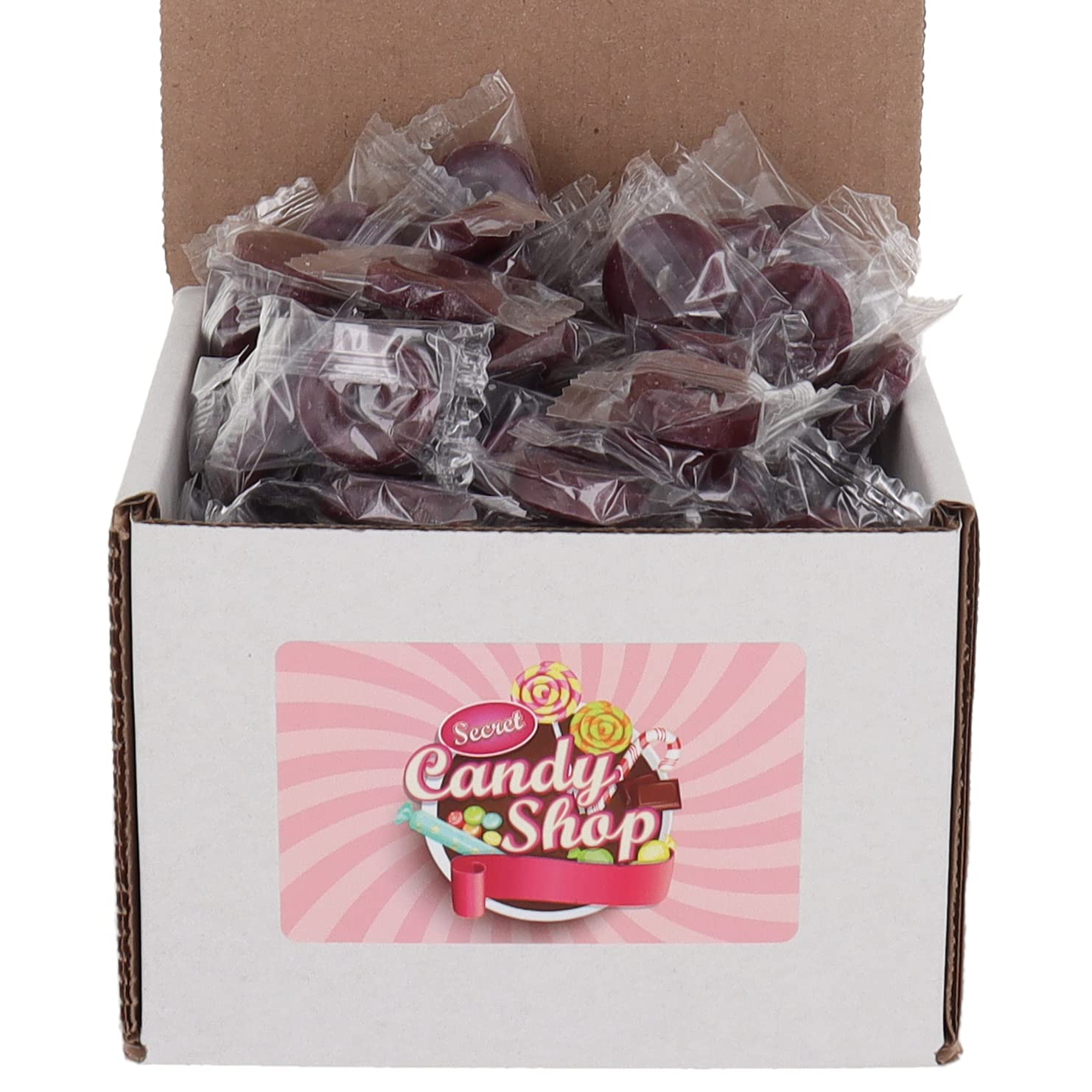 SECRET CANDY SHOPLifesavers Fruit Hard Candy Bulk in Box (Individually Wrapped) (Raspberry, 1lb)