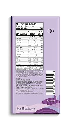 Lily's Chocolate Variety Pack | Stevia Sweetened, No Added Sugar, Low- Carb, Keto Friendly | 6 Flavors, 1 Bar each | Sampler, Gift Set