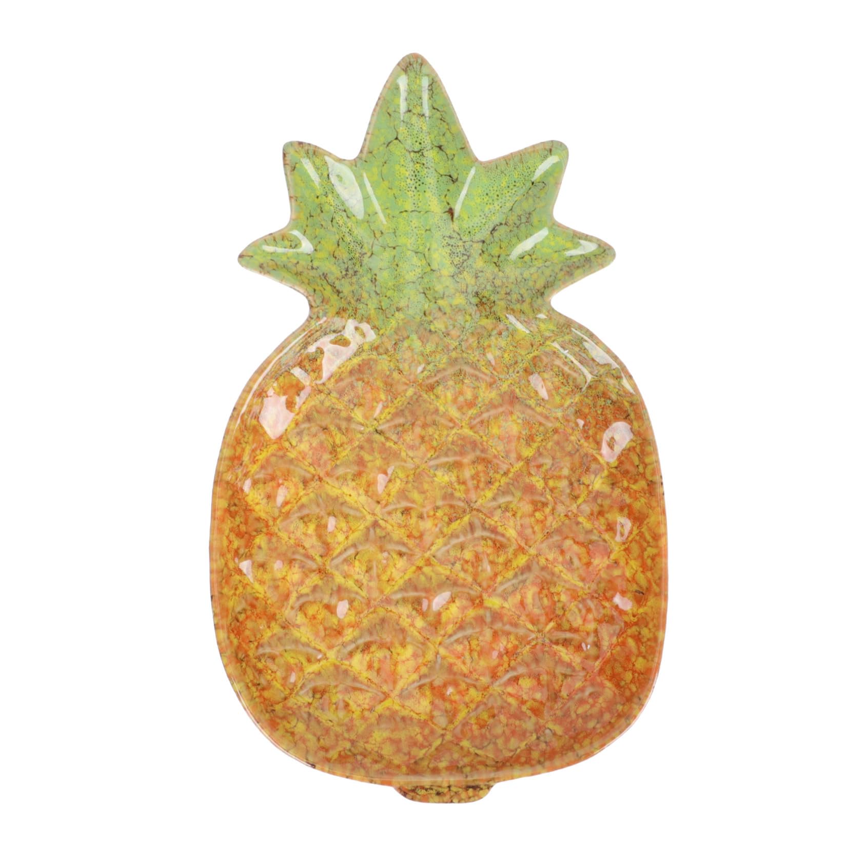 Plateaux Décoratifs Ananas en Céramique pour Dessert de Fête