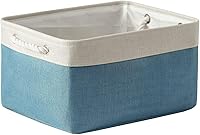 Vista 72 de TheWarmHome - Canasta de lona plegable con asas para almacenar y organizar estantes, ropa, juguetes o armario, ideal para regalo, tamaño pequeño, 12