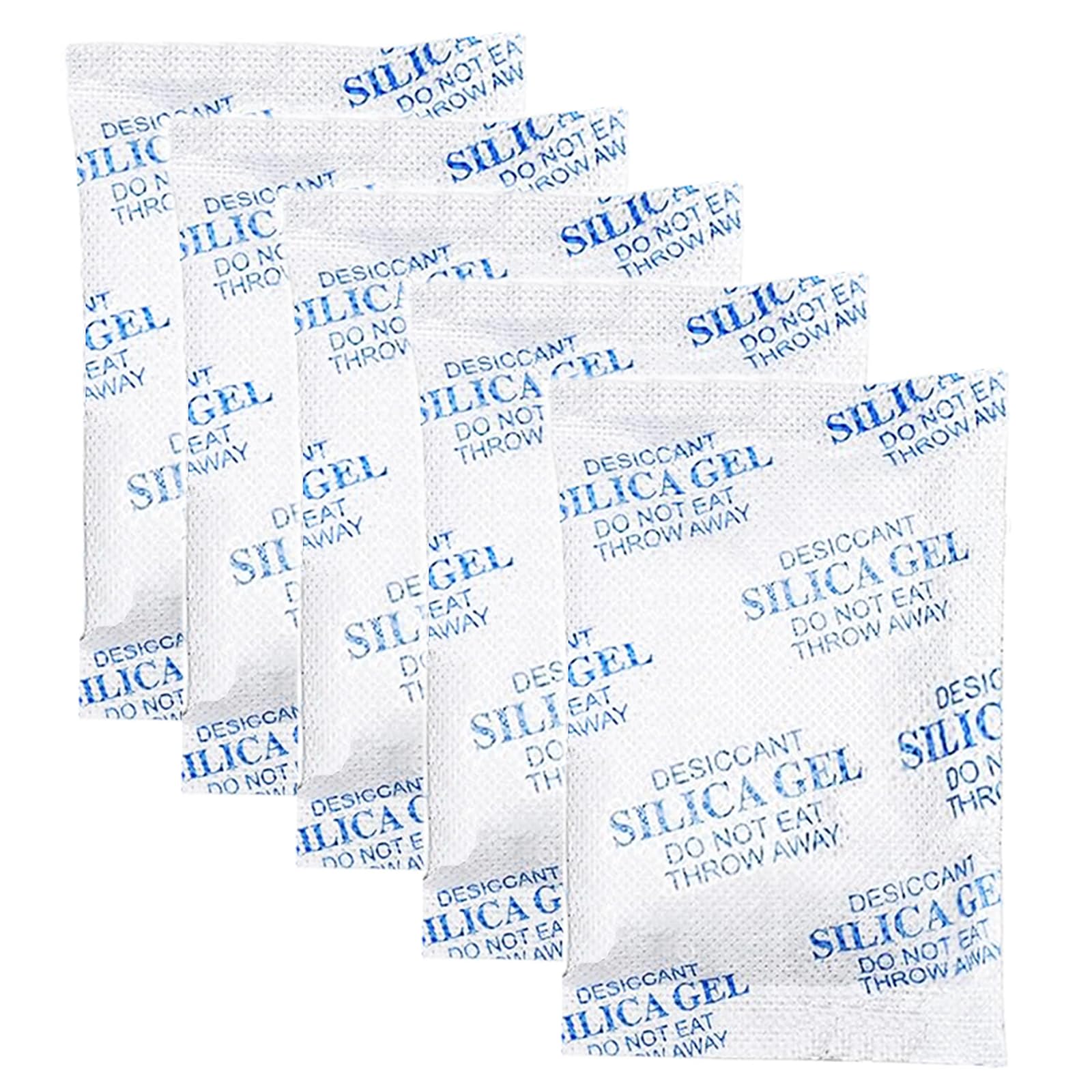 16-Pack 20 Gram Silica Gel Packs, Transparent Desiccant for Storage, Moisture Absorber for Spices, Jewelry, Shoes, Electronics, and Small Spaces