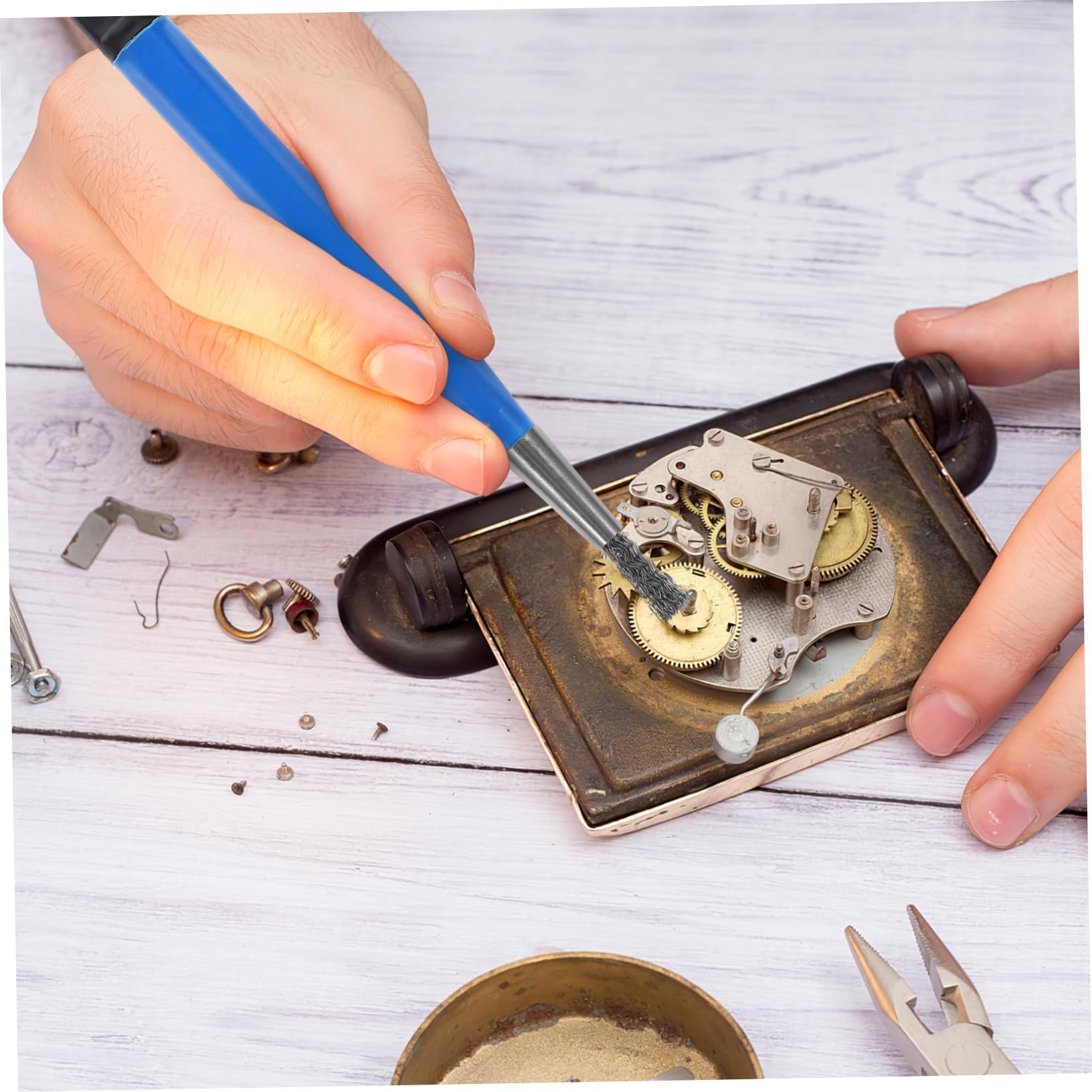 ファイバーグラス スクラッチブラシペン アクセサリー 錆除去 ジュエリークリーニングブラシ コインクリーニング 電気時計 ペンの形bergeon  no.2834-cグラスファイバースクラッチブラシ、時計職人のための時計表面錆除去ツール - AliExpress