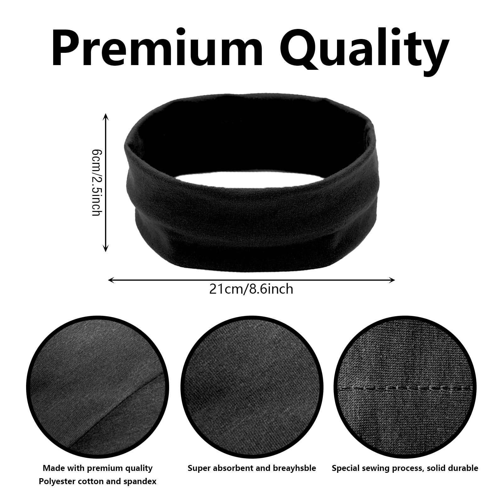 4 Fasce Per Capelli Sportive Per Ragazze - Antiscivolo, Elastiche - Per Yoga, Corsa, Ginnastica - Regolabili - Foto 11